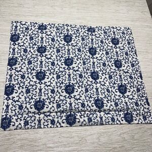 Ralph Lauren Home Blue and White Porcelain Rosette‎ Patterned Cotton Pillow Sham